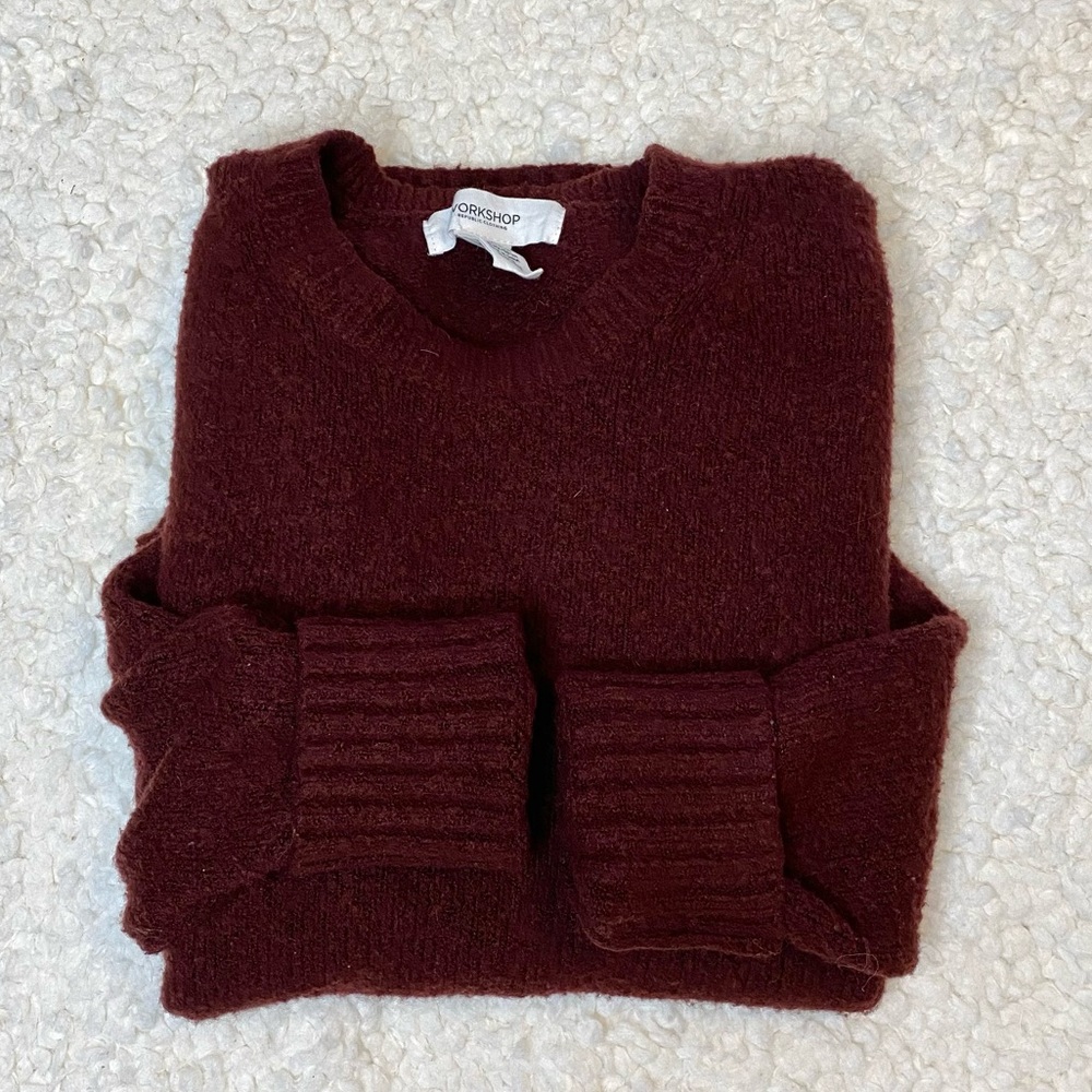 Maroon Crewneck Sweater